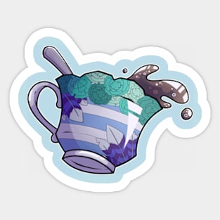 LGBTea Cups - mlm pride Sticker